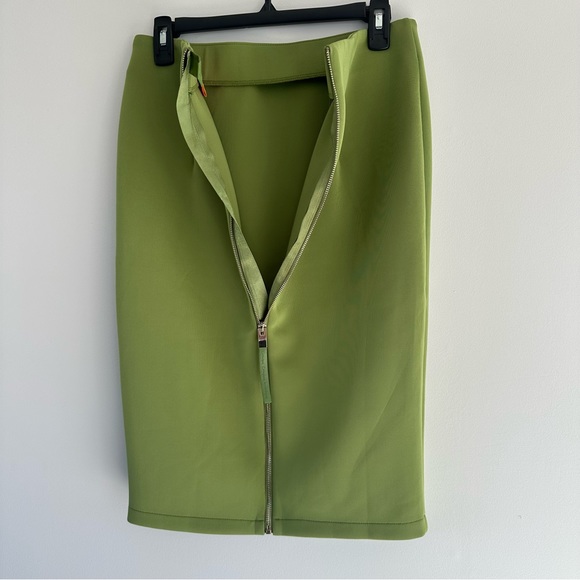 Catherine Malandrino Classic Pencil Skirt in Green Size 6 - Picture 5 of 9